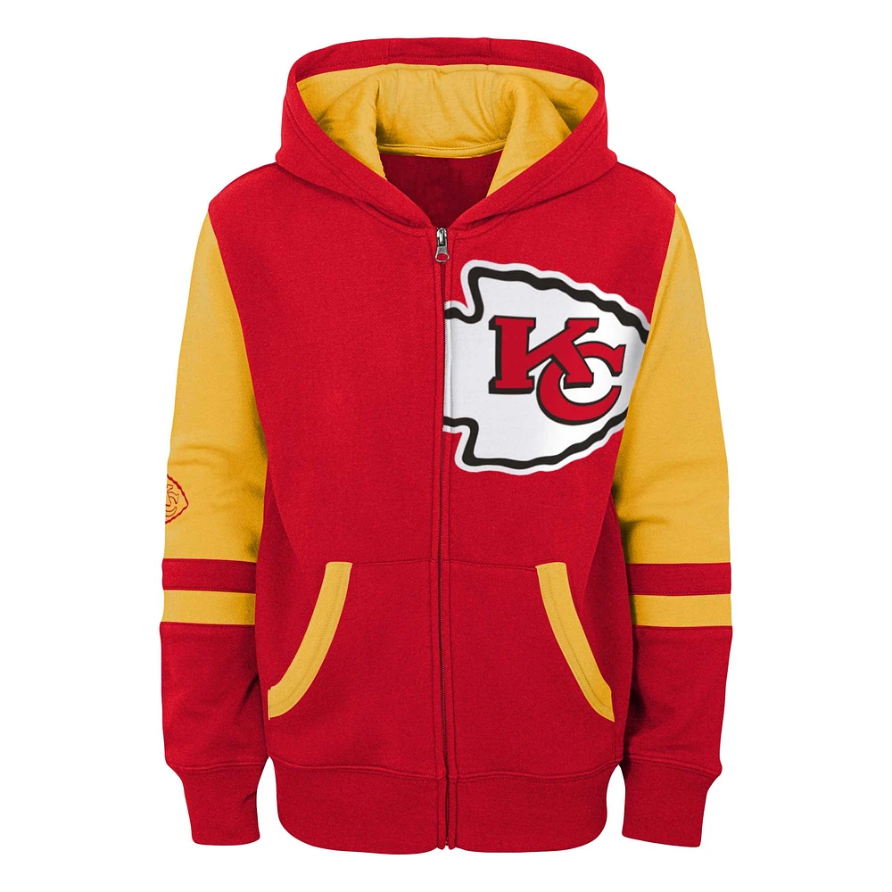 Preschool Red Kansas City Chiefs Stadium Colorblock Full-Zip Hoodie