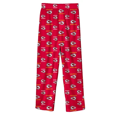 Preschool Red Kansas City Chiefs Team Color Printed Pajama Pants