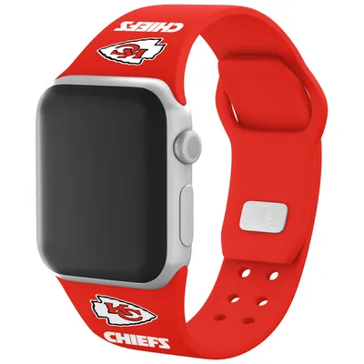 Kansas City Chiefs Silicone Apple Watch Band - Red