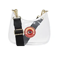 Stoney Clover Lane Kansas City Chiefs Clear Curved Crossbody