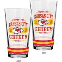 The Sports Vault Kansas City Chiefs 2-Piece Mixing Glass Set