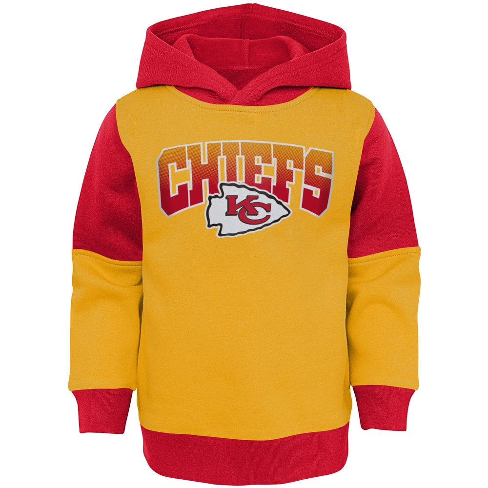 Toddler Yellow/Red Kansas City Chiefs Sideline Hoodie & Pants Set