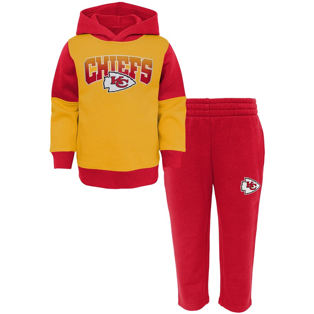 Outerstuff Toddler Gold/Red Kansas City Chiefs Sideline - Pullover Hoodie &  Pants Set