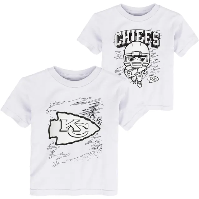 Lids Kansas City Chiefs Toddler Coloring Activity Two-Pack T-Shirt Set -  White