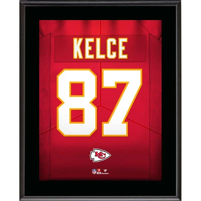 Plaque de joueur sublimée avec numéro de maillot Travis Kelce Kansas City Chiefs 10,5" x 13"