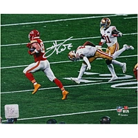Photographie autographiée de Travis Kelce, champion du Super Bowl LVIII, Kansas City Chiefs, 8" x 10"