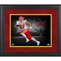 Travis Kelce Kansas City Chiefs Framed 11" x 14" Spotlight Photograph - Facsimile Signature