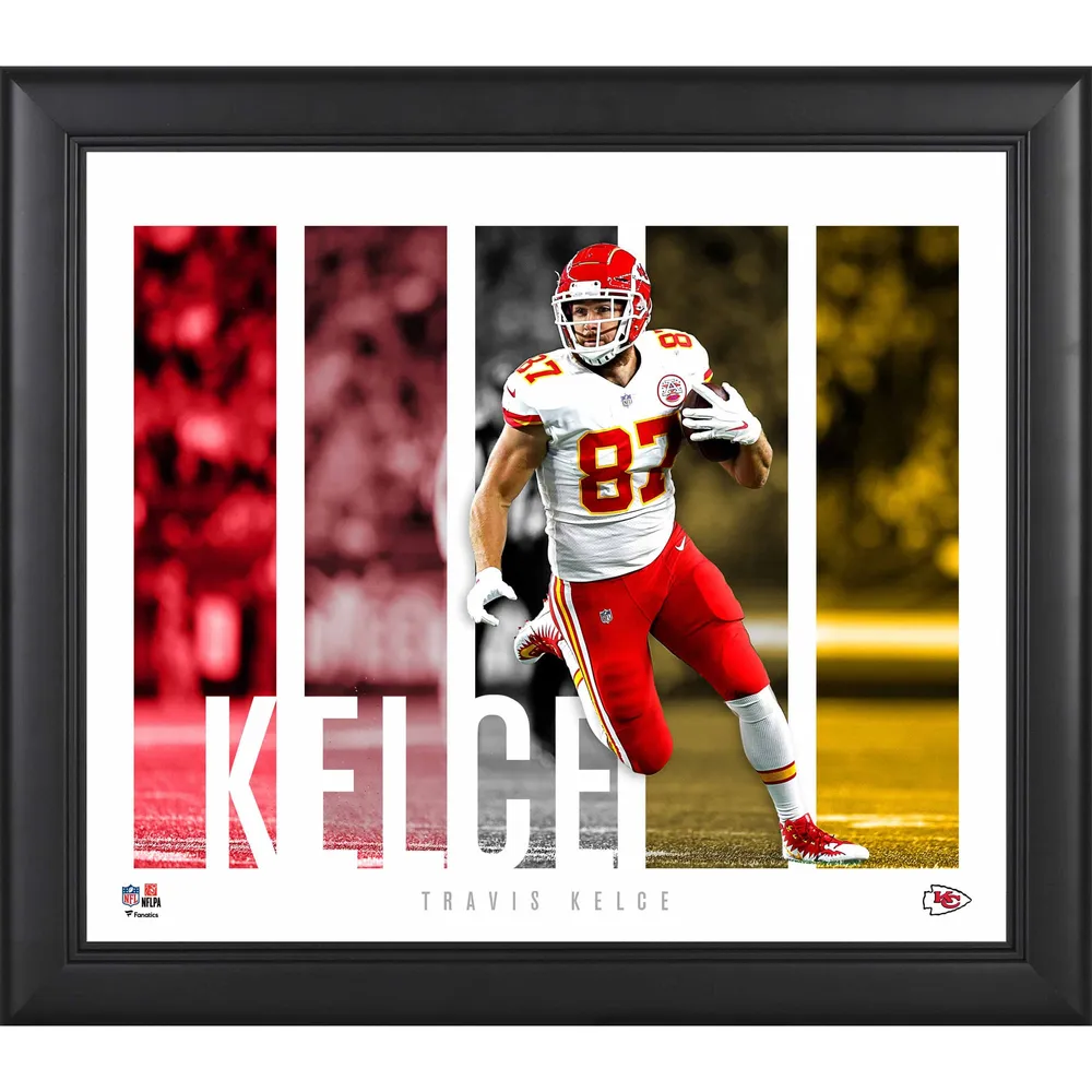 Lids Travis Kelce Kansas City Chiefs Fanatics Authentic Framed 15