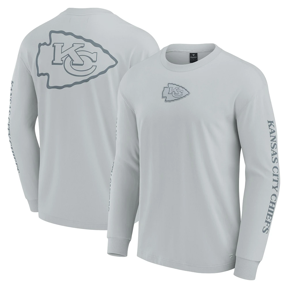 Unisex Fanatics  Gray Kansas City Chiefs Elements Strive Long Sleeve T-Shirt