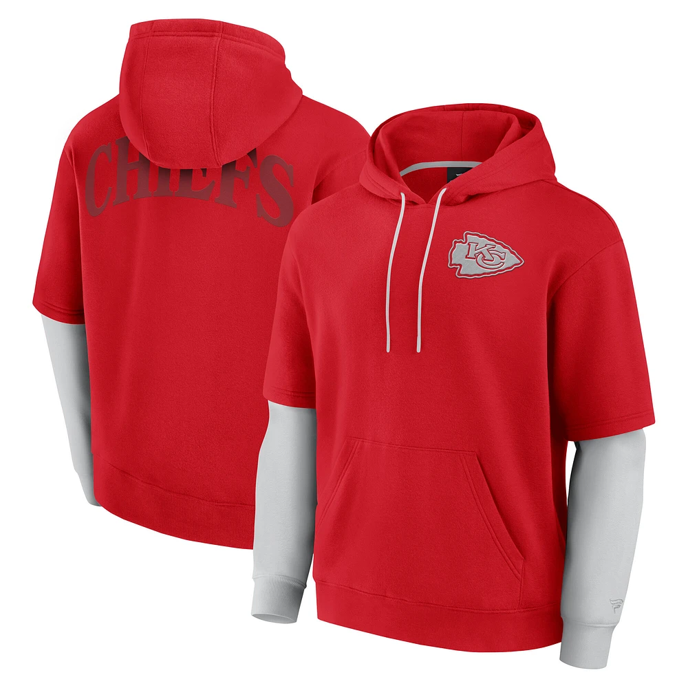 Sweat à capuche unisexe Fanatics rouge Kansas City Chiefs Sleek Elements