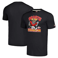 Hommage unisexe Charcoal Kansas City Chiefs Monstres du Gridiron Halloween T-shirt triple mélange