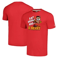 T-shirt unisexe à trois mélanges pour les vacances des Chiefs de Kansas City, hommage rouge