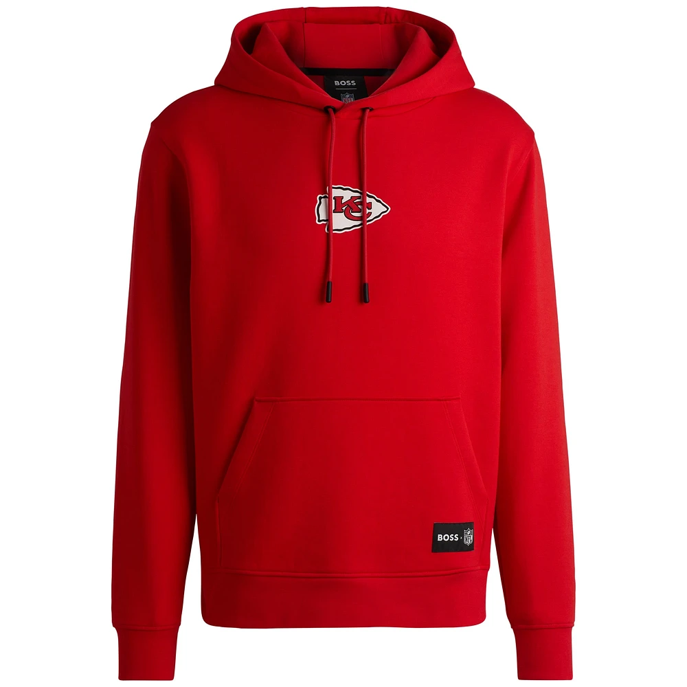 Sweat à capuche unisexe rouge Woodson Tri-Blend des Kansas City Chiefs de Hugo Boss