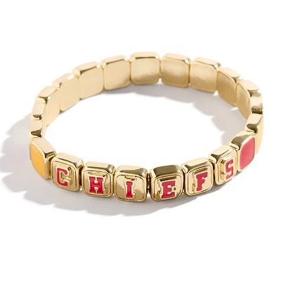 Bracelet en mosaïque WEAR by Erin Andrews x BaubleBar des Chiefs de Kansas City