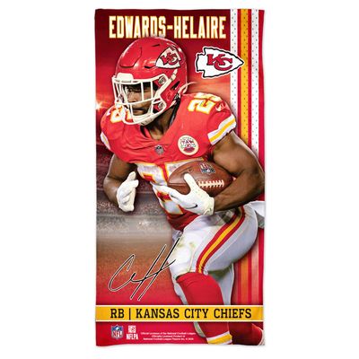 WinCraft Clyde Edwards-Helaire Kansas City Chiefs 30" x 60" Spectra Player Beach Towel