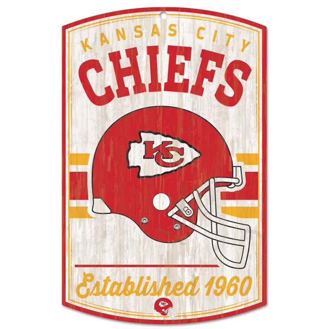 WinCraft Kansas City Chiefs Super Bowl LVII Champions 11 x 17 Wood Sign