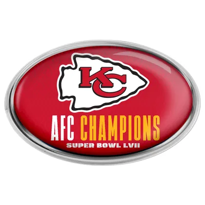 Kansas City Chiefs WinCraft 2022 AFC Champions Metal Auto Emblem