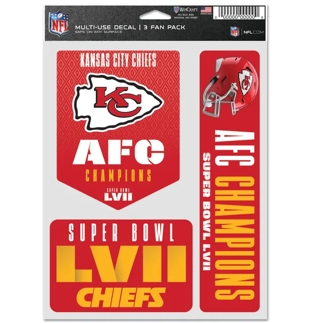 WinCraft Kansas City Chiefs Super Bowl LVII Champions 6'' x 6'' Multi-Use  Decal