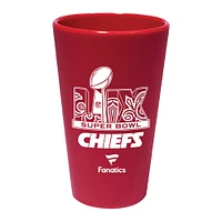 WinCraft Kansas City Chiefs 2024 AFC Champions 16oz. Silicone Pint Glass