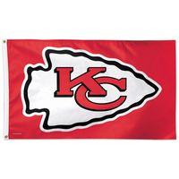 WinCraft Kansas City Chiefs 3' x 5' Deluxe - Single-Sided Flag