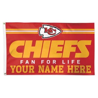 Kansas City Chiefs WinCraft 3' x 5' One-Sided Deluxe Personalized Flag