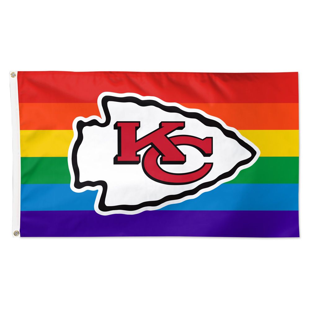 WinCraft Kansas City Chiefs 3' x 5' Pride 1-Sided Deluxe Flag