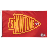 WinCraft Kansas City Chiefs 3' x 5' Showtime Drapeau unilatéral