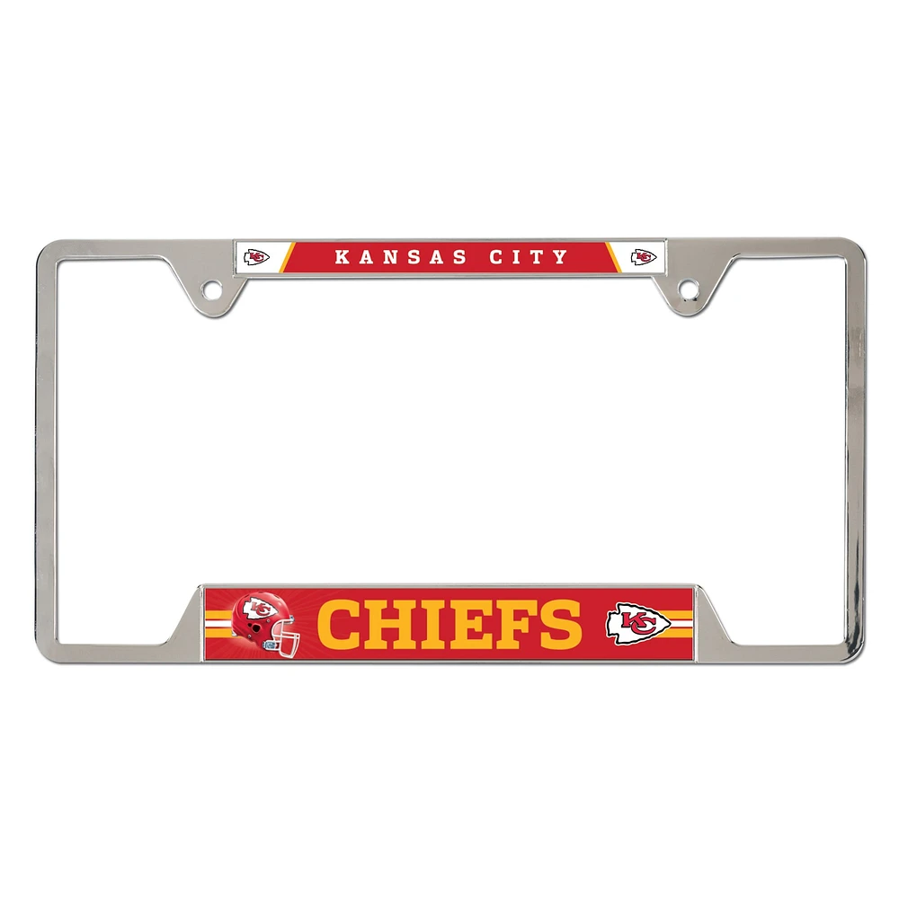 WinCraft Kansas City Chiefs Chrome Plated Metal License Plate Frame