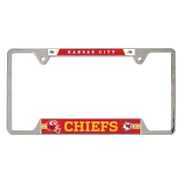 WinCraft Kansas City Chiefs Chrome Plated Metal License Plate Frame