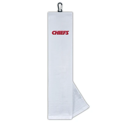 Serviette de golf à trois volets WinCraft Kansas City Chiefs Face/Club