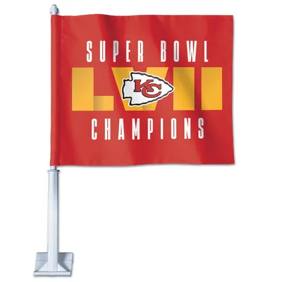 Kansas City Chiefs WinCraft Super Bowl LVII Champions 11.75'' x 14'' Two-Sided Car Flag