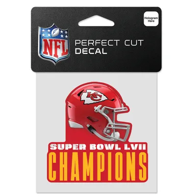 Kansas City Chiefs WinCraft Super Bowl LVII Champions 4'' x 4'' Perfect Cut Decal