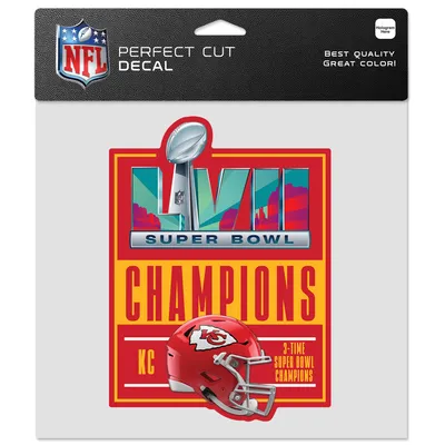 Kansas City Chiefs WinCraft Super Bowl LVII Champions 8'' x 8'' Perfect Cut Decal