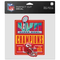 WinCraft Kansas City Chiefs Super Bowl LVII Champions 6'' x 6'' Multi-Use  Decal