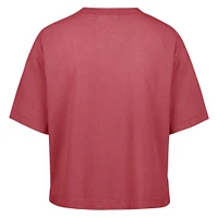 Women's '47  Light Red Kansas City Chiefs Florentina Montauk Cropped T-Shirt