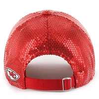Women's '47  Red Kansas City Chiefs Dazzle Clean Up Adjustable Hat
