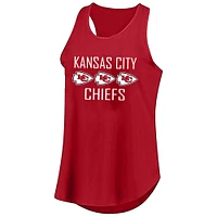 Women's Fanatics Travis Kelce Red Kansas City Chiefs Plus Name & Number Tank Top