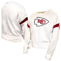 Sweat-shirt en polaire grande taille blanc Fanatics pour femmes des Chiefs de Kansas City