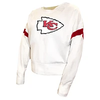 Sweat-shirt en polaire grande taille blanc Fanatics pour femmes des Chiefs de Kansas City