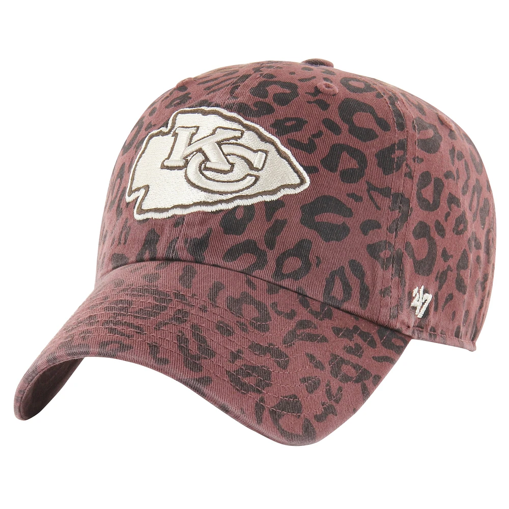 Casquette ajustable Tawny Clean Up des Kansas City Chiefs '47 Brown pour femme