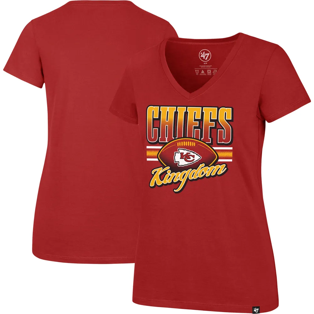Lids Kansas City Chiefs '47 Women's Team Regional Ultra Rival V-Neck T-Shirt  - Red