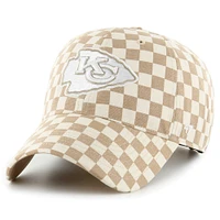 Casquette réglable '47 Tan Kansas City Chiefs Vibe Check Clean Up pour femmes