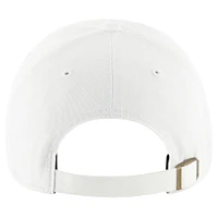 Casquette réglable '47 blanche Kansas City Chiefs Ballpark Cheer Clean Up pour femmes
