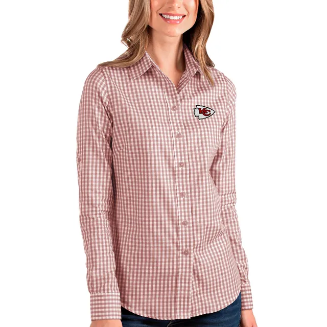 Lids Pittsburgh Steelers WEAR by Erin Andrews Women's Chambray Acid-Washed  Long Sleeve Button-Up Shirt - Denim