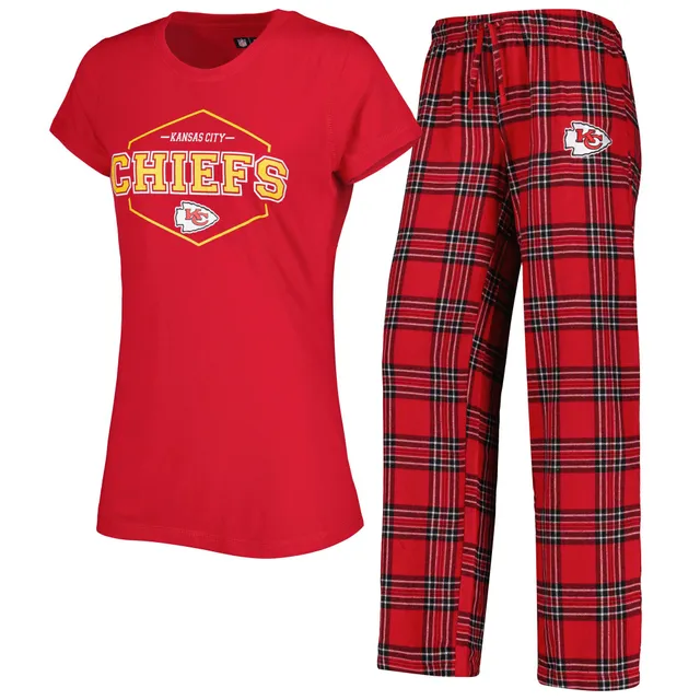 Buffalo Bills Concepts Sport Women's Badge T-Shirt & Pants Sleep Set -  Royal/Red