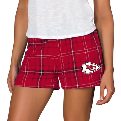 Kansas City Chiefs Concepts Sport Women's Ultimate Flannel Shorts - Red/Gold