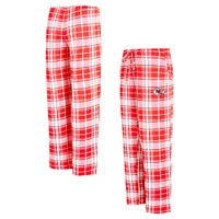 Pantalon en tricot à carreaux Ashford rouge/noir pour femme Concepts Sport Kansas City Chiefs