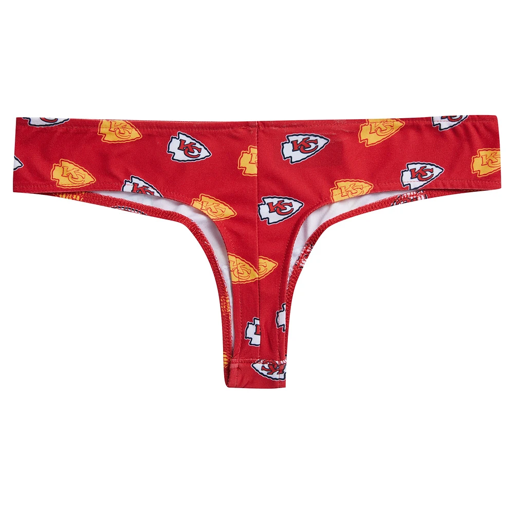 String en tricot à imprimé intégral Kansas City Chiefs Record pour femme Concepts Sport Red