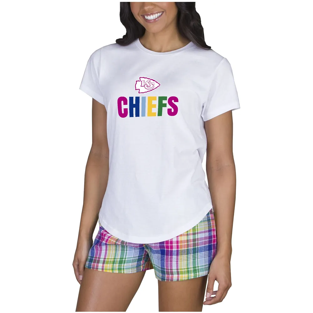 Women's Concepts Sport Red/Black Kansas City Chiefs Arctic T-Shirt & Flannel  Pants Sleep Set