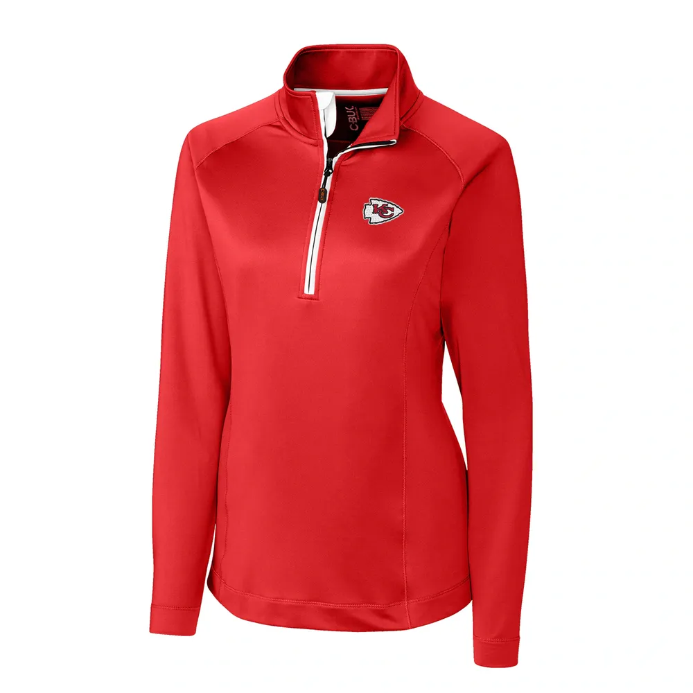 Lids Kansas City Chiefs Cutter & Buck Women's Jackson Half-Zip Overknit Pullover  Jacket - Red